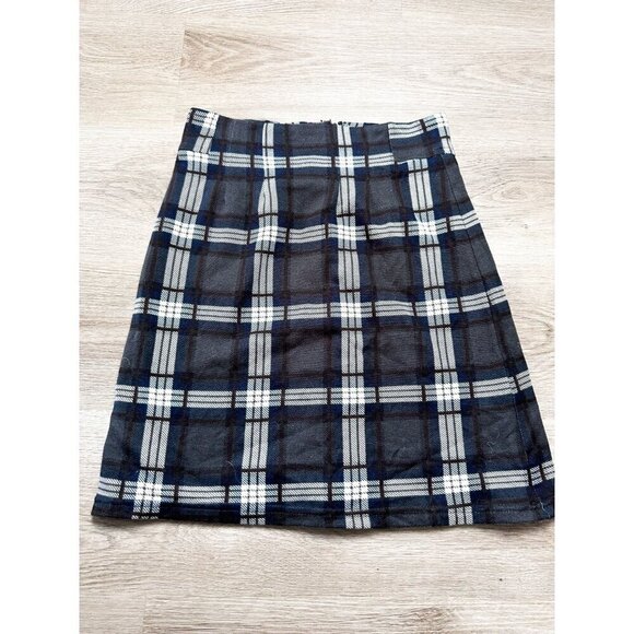 41 Hawthorn Dresses & Skirts - 41Hawthorn Plaid Mini Skirt Black Gray Womens Pencil XS